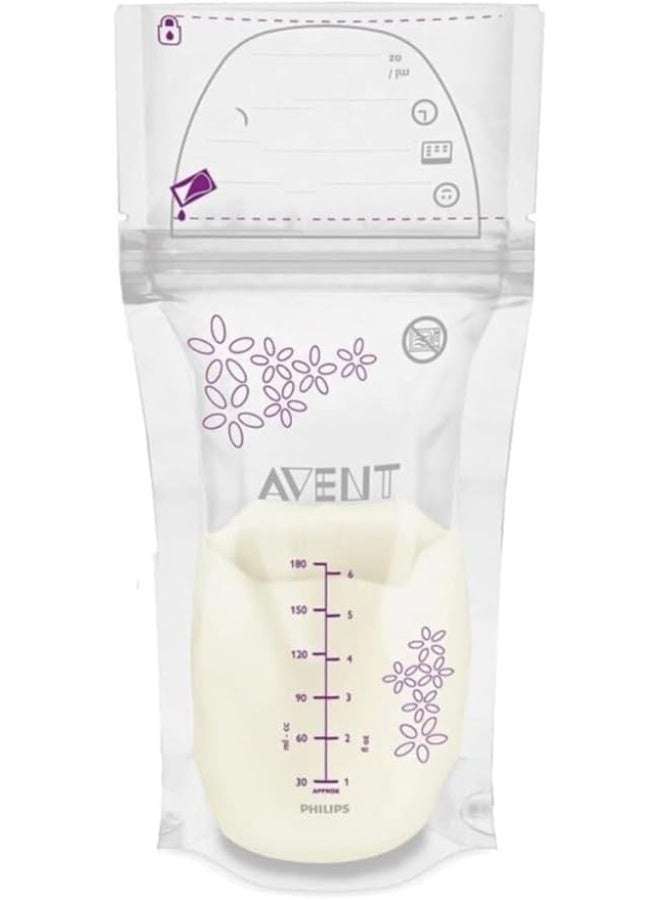 Avent Philips Avent BREAST MILK STORAGE BAGS 180ML X25 - Image 2